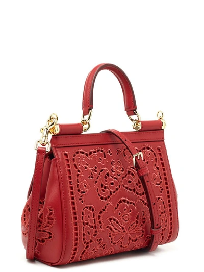 Shop Dolce & Gabbana Sicily Bag In Red