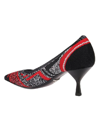 Shop Prada Pointy Toe Pumps In Multicolor