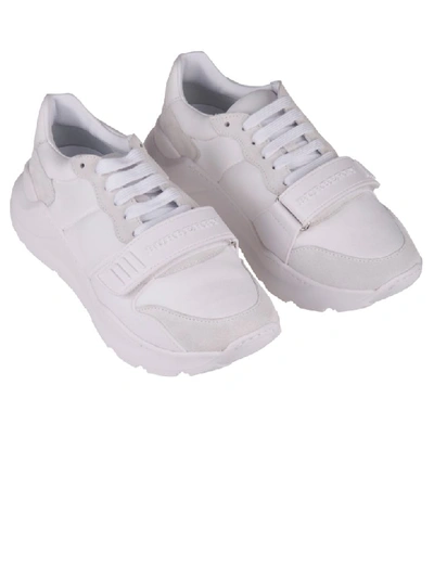 Shop Burberry Sneakers In White