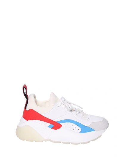 Shop Stella Mccartney Color-block Runner Sneakers In Wht/pg/to/fo