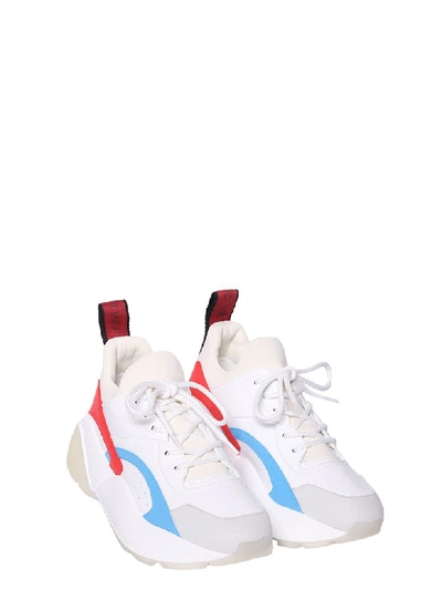 Shop Stella Mccartney Color-block Runner Sneakers In Wht/pg/to/fo