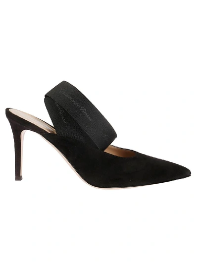 Shop Gianvito Rossi Slingback Pumps In Black