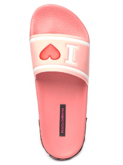 Shop Dolce & Gabbana I Love Dg Shoes In Pink