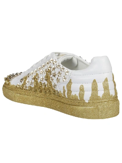 Shop Philipp Plein Low-top Studded Sneakers In White