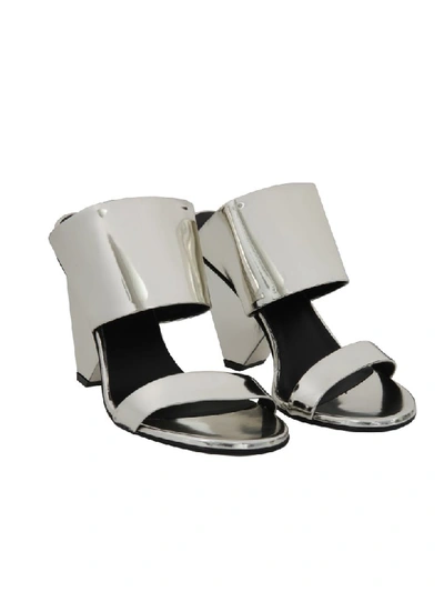 Shop Balmain Paris Sandals In Silver