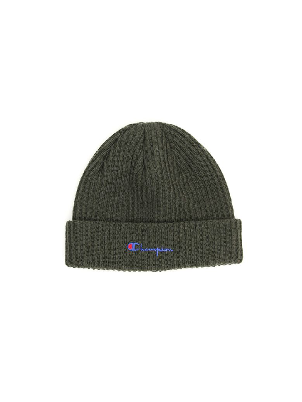 green champion beanie