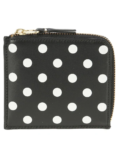 Shop Comme Des Garçons Comme Des Garcons Wallet  Dot Zip Wallet In Black