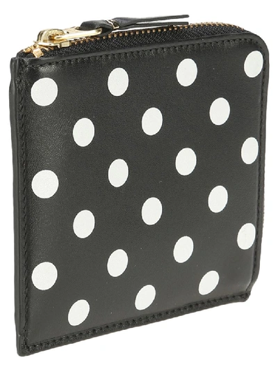 Shop Comme Des Garçons Comme Des Garcons Wallet  Dot Zip Wallet In Black