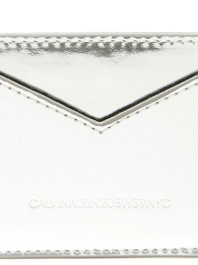 Shop Calvin Klein Cardholder In Silver