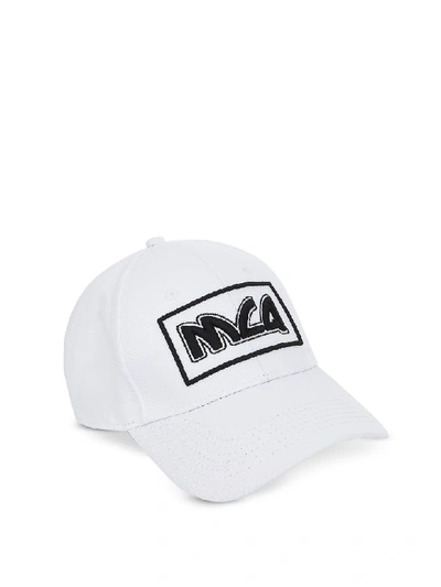 Shop Mcq By Alexander Mcqueen Mcq Alexander Mcqueen Metal Logo Cotton Baseball Cap In White