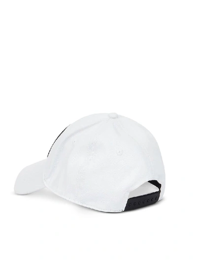 Shop Mcq By Alexander Mcqueen Mcq Alexander Mcqueen Metal Logo Cotton Baseball Cap In White