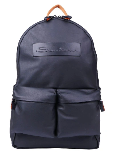 Shop Santoni Easy Bahia Backpack In N01