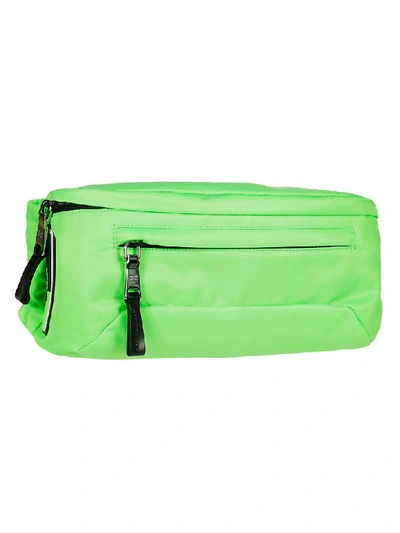 Shop Prada Boxy Belt Bag In Green