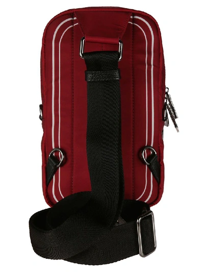 Shop Dolce & Gabbana Logo Print Shoulder Bag In Red