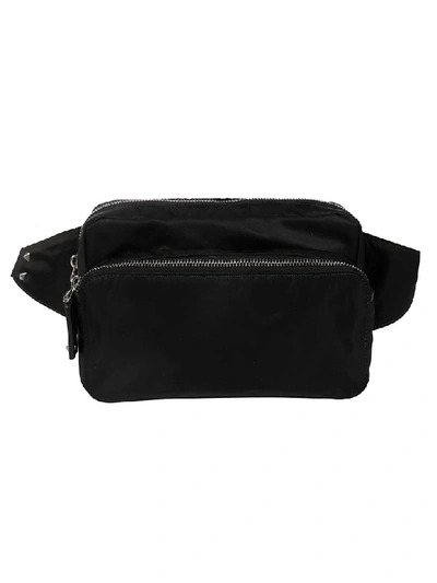 Shop Valentino Vltn Classic Belt Bag In No Nero Bianco