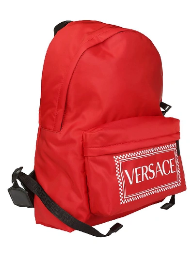 Shop Versace Backpack In Red