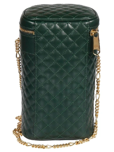 Shop Gucci Quilted Shoulder Bag In Green