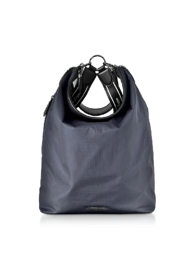 Shop Ermenegildo Zegna Blue Nylon Mens Tote Bag/backpack