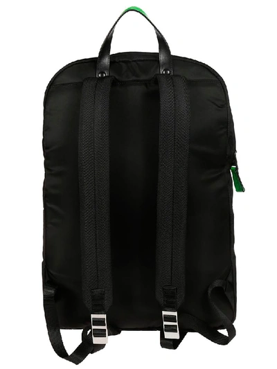 Shop Prada Top Zip Backpack In Black