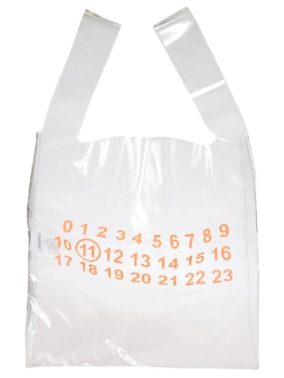 Shop Maison Margiela Layered Shopper Bag In White