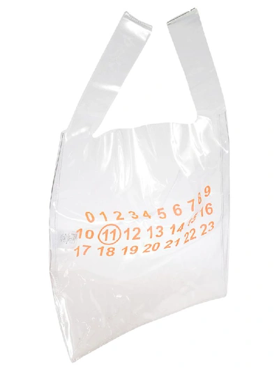 Shop Maison Margiela Layered Shopper Bag In White