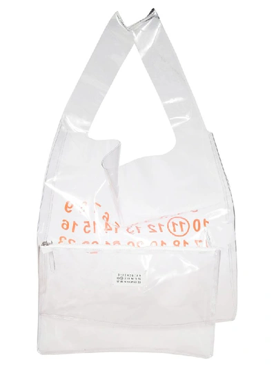 Shop Maison Margiela Layered Shopper Bag In White