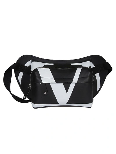 Shop Valentino Logo Belt Bag In Black