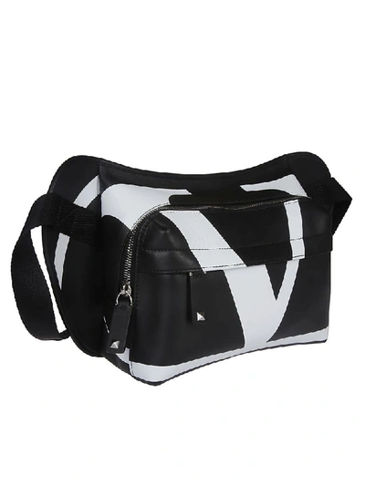 Shop Valentino Logo Belt Bag In Black