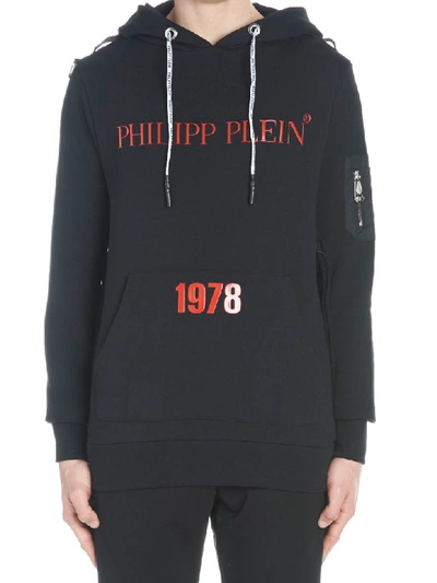 Shop Philipp Plein Hoodie In Black