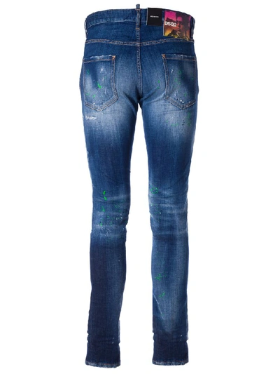 Shop Dsquared2 Distressed Regular Jeans In Basic