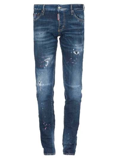 Shop Dsquared2 Slim Jean In Blue