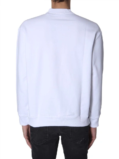 Shop Diesel S-crew-division Sweatshirt In Bianco
