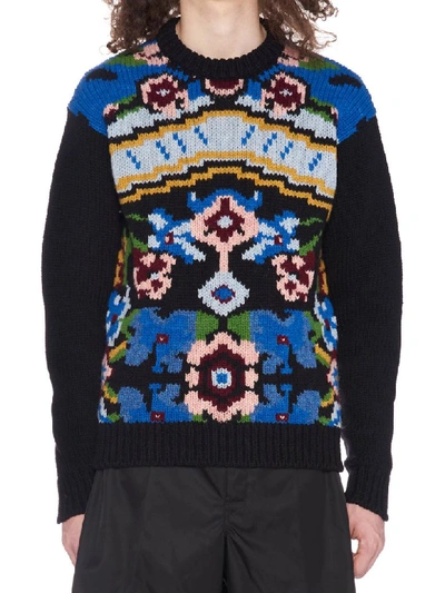 Shop Prada Sweater In Black