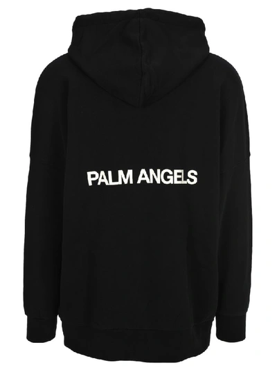 Shop Palm Angels Yosemite Experience Printed Hoodie In Black