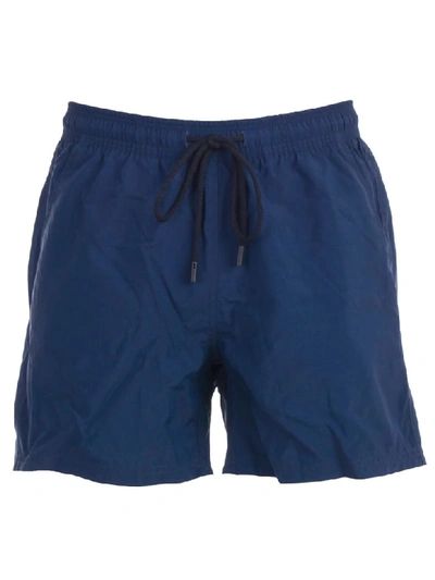 Shop Etro Drawstring Swim Shorts In Blu