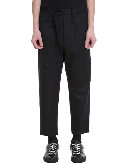 Shop Oamc Regs Black Cotton Pants