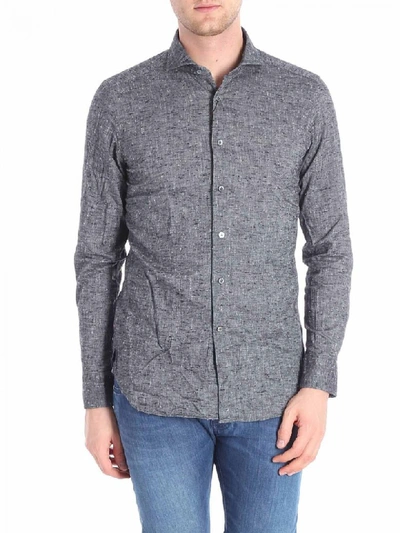 Shop Bagutta Cotton Shirt In Gray