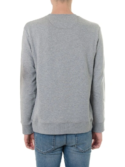 Shop Valentino Gray Cotton Sweatshirt With Vltn Logo
