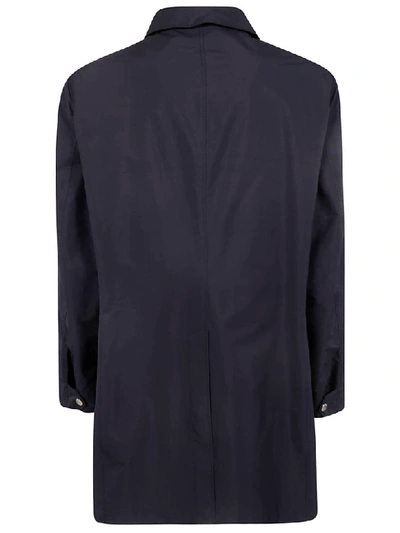 Shop Brunello Cucinelli Classic Raincoat In Blue