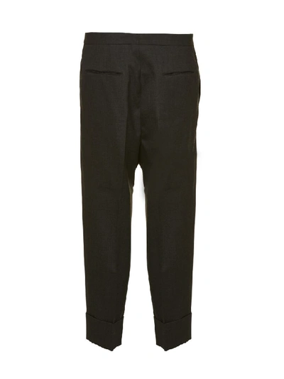 Shop Jil Sander Cropped Trousers In Blu