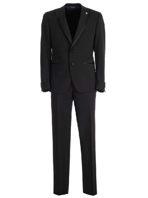 Emanuel Ungaro Single Breasted Suit In Nero | ModeSens