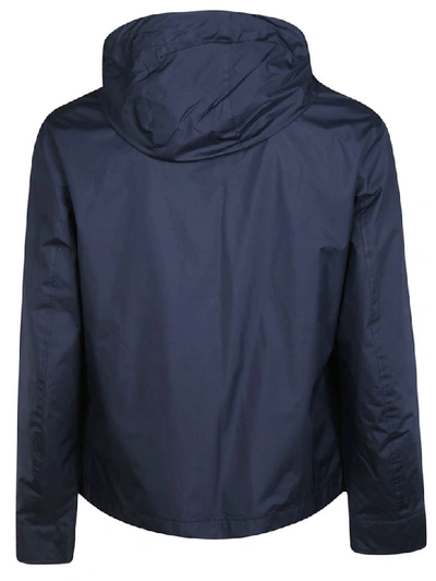 Shop Michael Kors Tech Hooded Jacket In Midnight