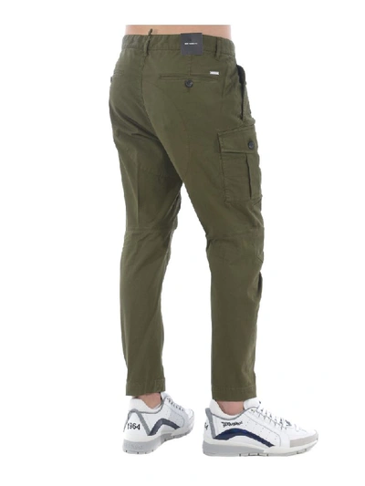 Shop Dsquared2 Multi-pocket Cargo Trousers In Verde Militare