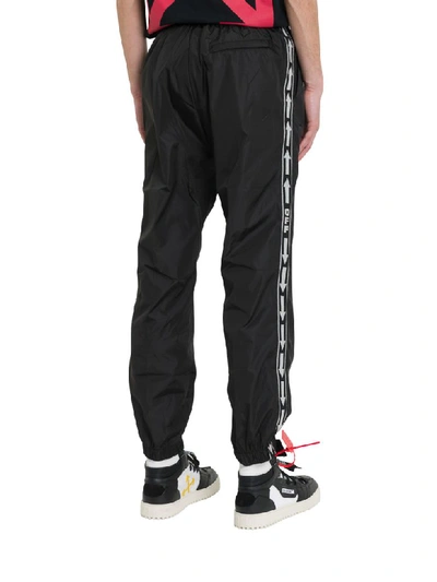 Shop Off-white Taping Track Pants In Nero