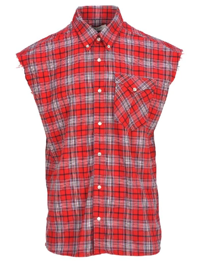 Shop Isabel Marant Bucket Shirt In Red Check