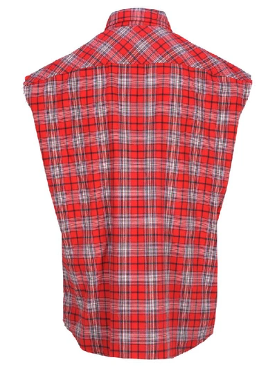 Shop Isabel Marant Bucket Shirt In Red Check