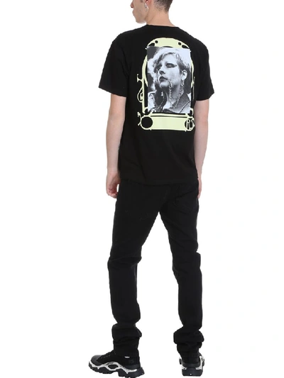 Shop Raf Simons Punk Black Cotton T-shirt