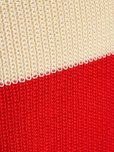 Shop Ami Alexandre Mattiussi Striped Sweater In Red White