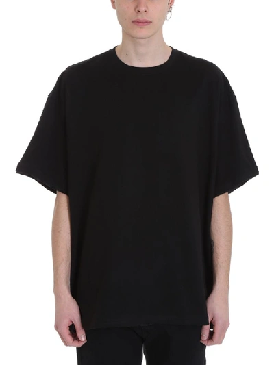 Shop Raf Simons Black Cotton Lined T-shirt