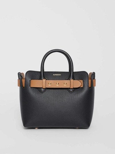 Burberry The Mini Leather Triple Stud Belt Bag In Black | ModeSens